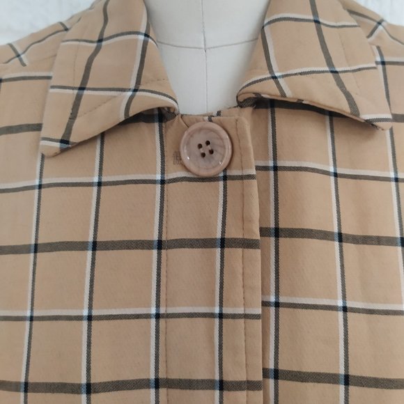 PLAID TRENCHCOAT - Picture 3 of 10